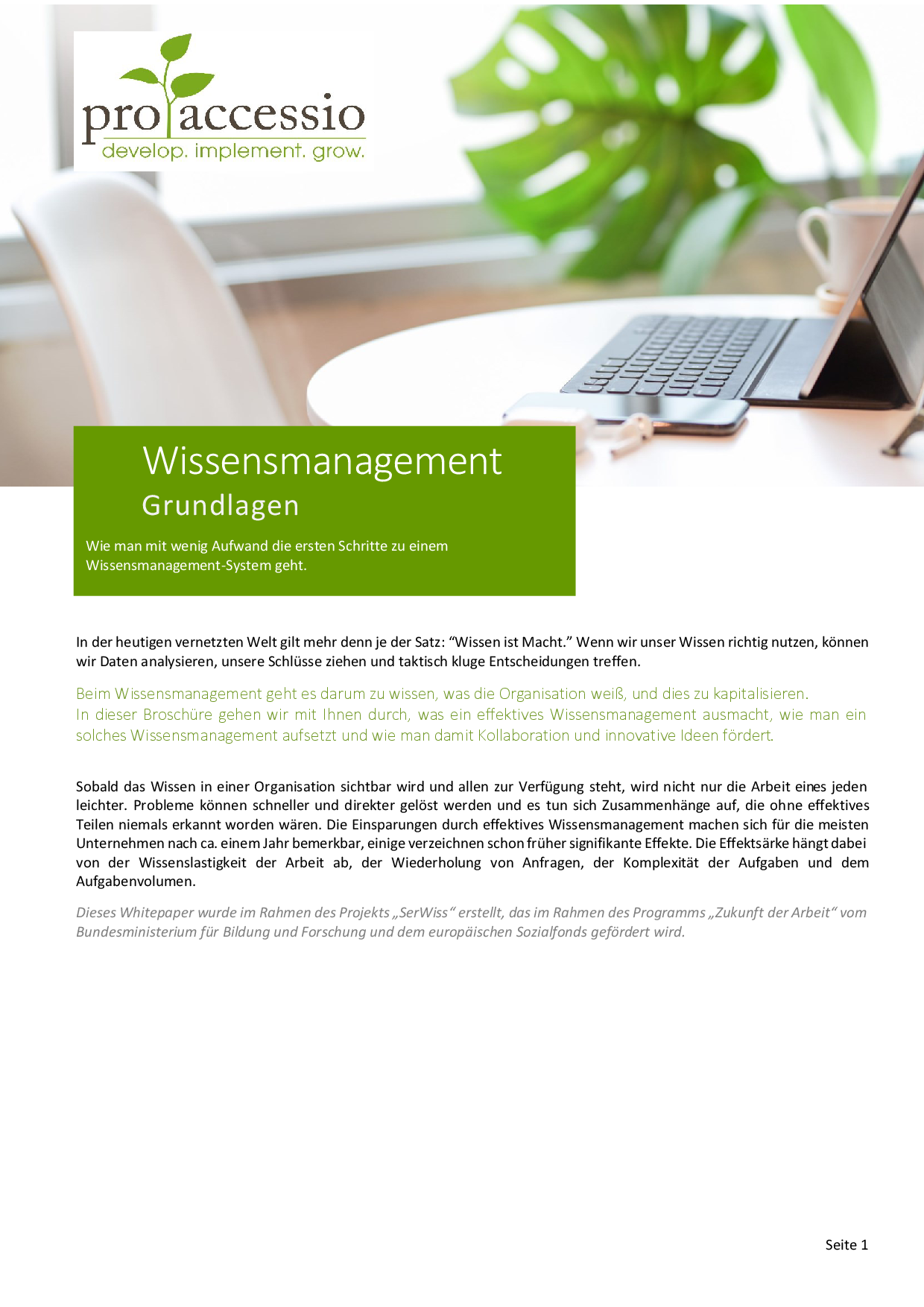 Wissensmanagement - Grundlagen (wie man mit wenig Aufwand die ersten Schritte zu einem Wissensmanagement-System geht)